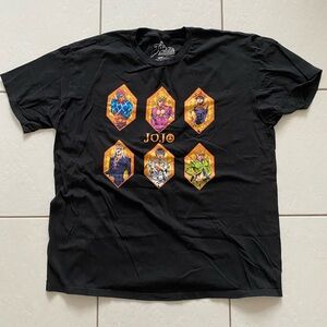 JoJo’s Bizarre Adventure Black Graphic T-Shirt